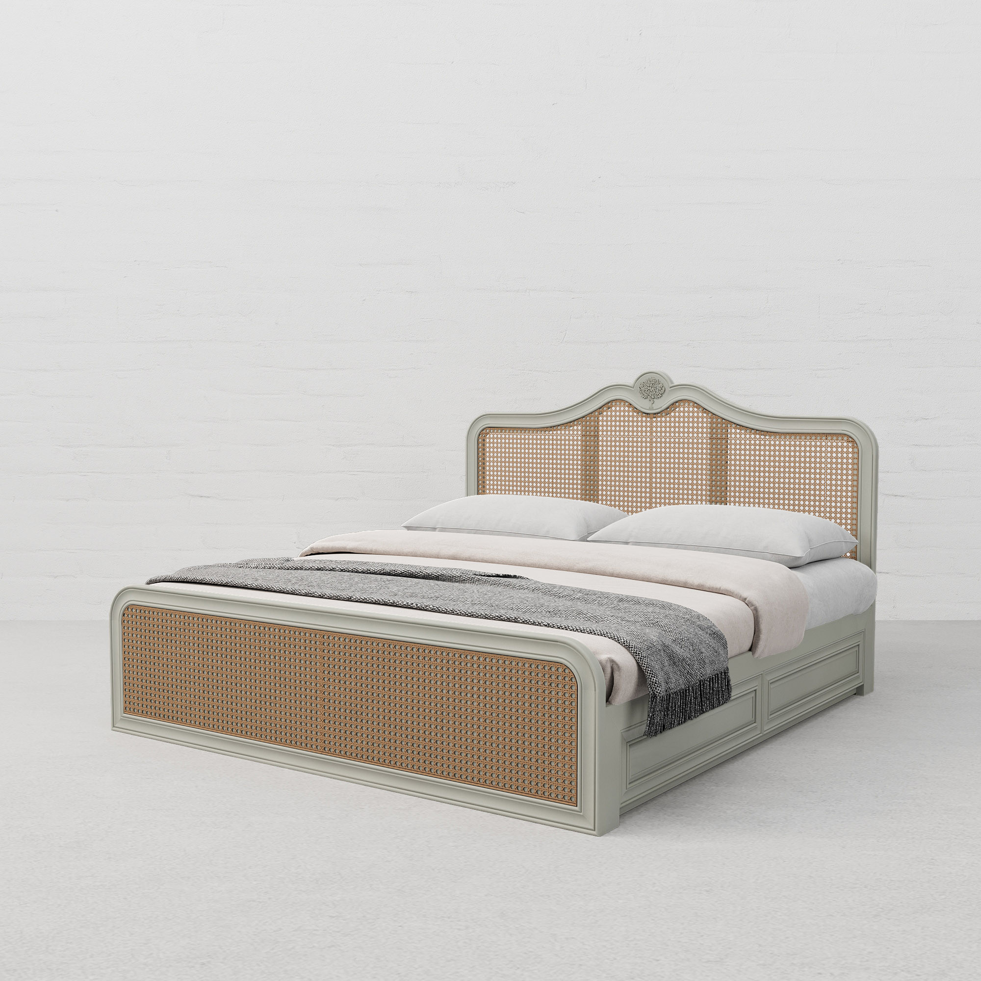 Summer Garden Rattan Bed with Drawer Storage – Stylish & Functional