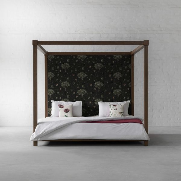 Summer Garden Night Cotton Linen Blend