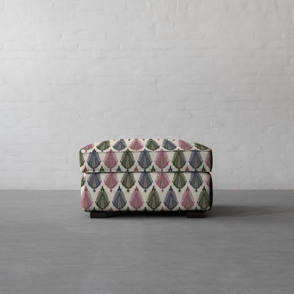 THE VAST IKAT FIELDS MIDDAY BLOOM COTTON LINEN BLEND