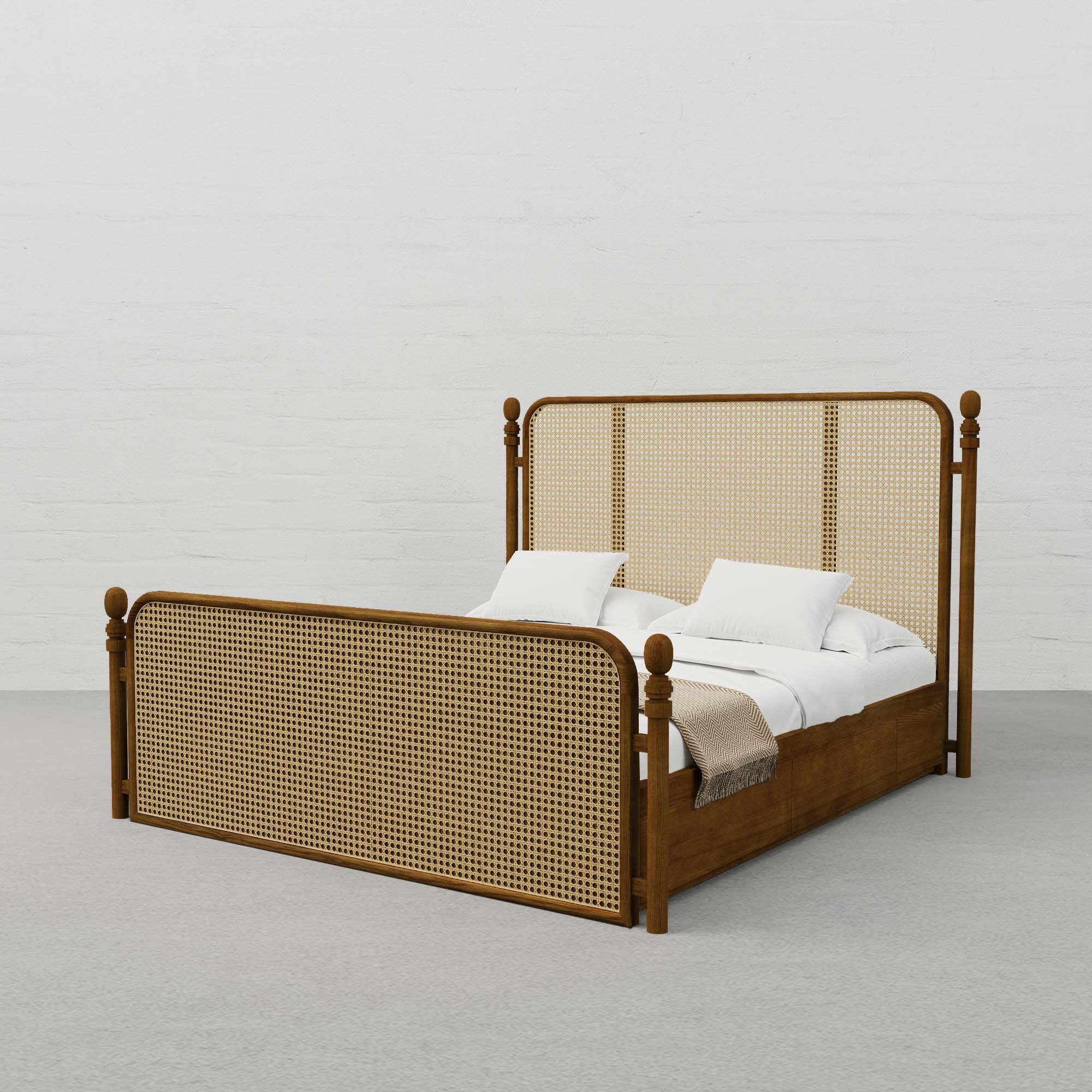 San Donato Rattan Bed – Stylish & Durable Bedroom Centerpiece
