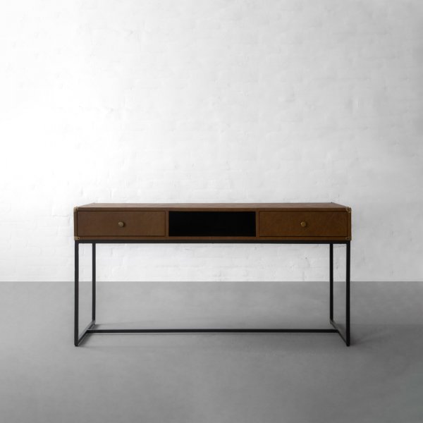 Edward Leather Clad Study Table