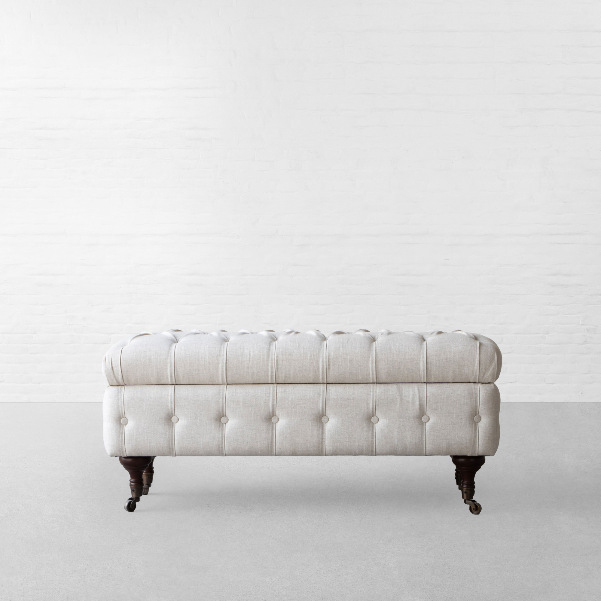 ELMA TUFTED STORAGE BENCH