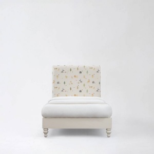 Amalfi Single Bed with Wooden Frame