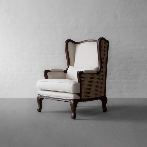Reims Rattan Wingback Armchair