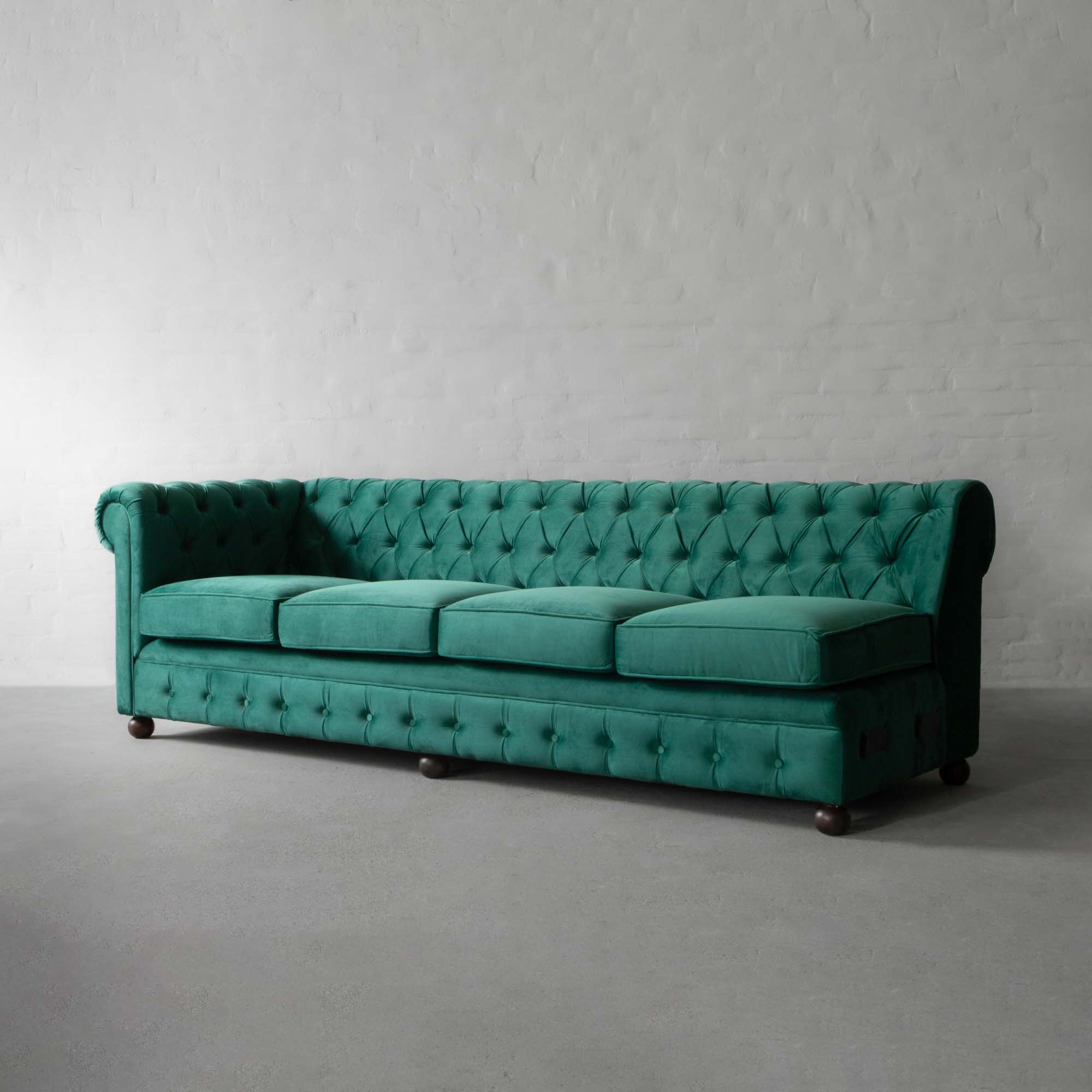 Chesterfield Chaise Sectional Sofa- X LARGE