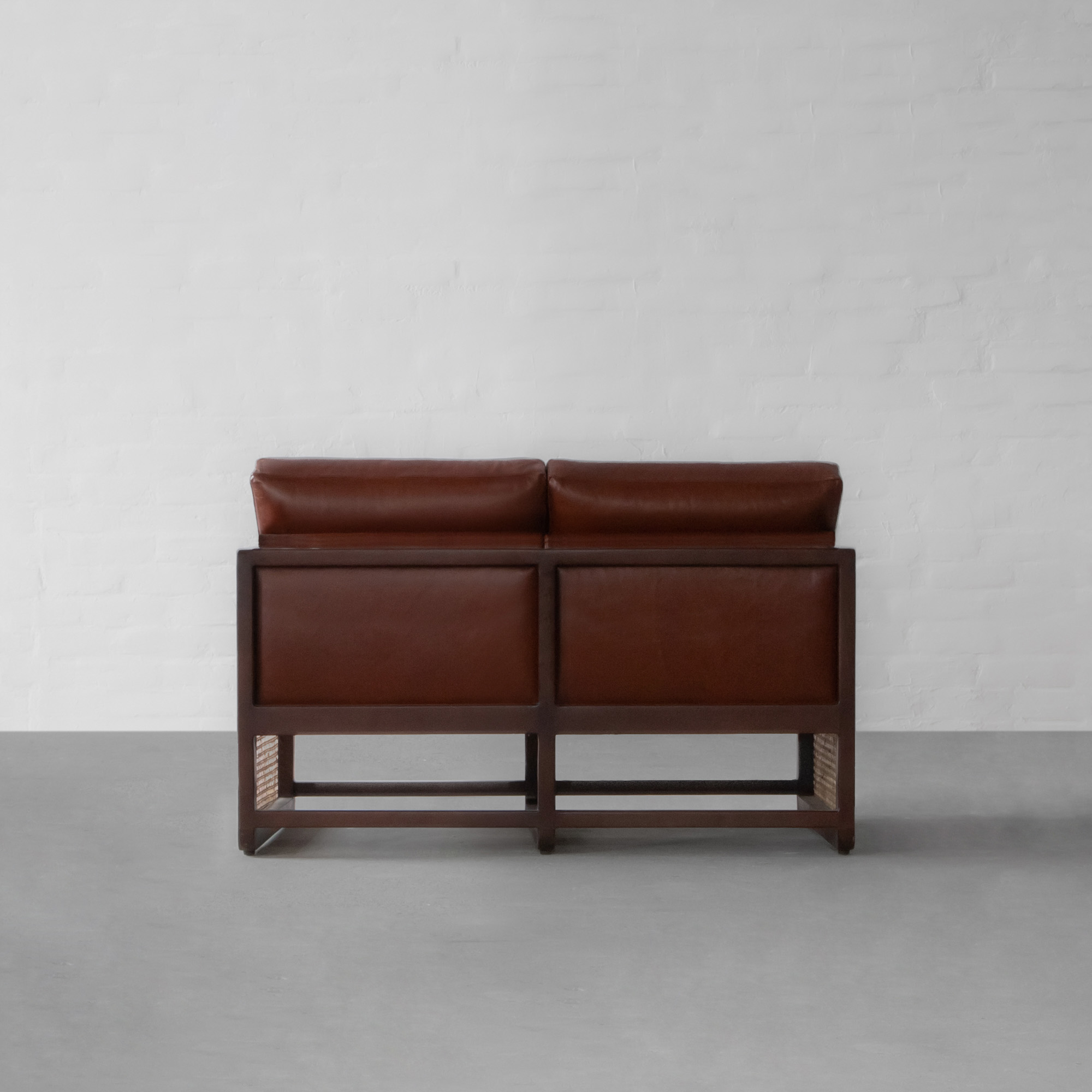 Southampton Rattan Leather Sofa
