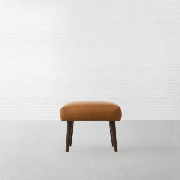 MILAN LEATHER OTTOMAN