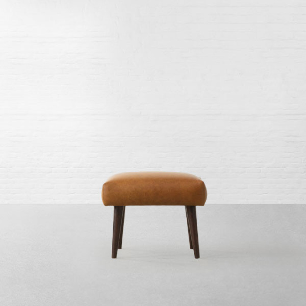Milan Leather Ottoman