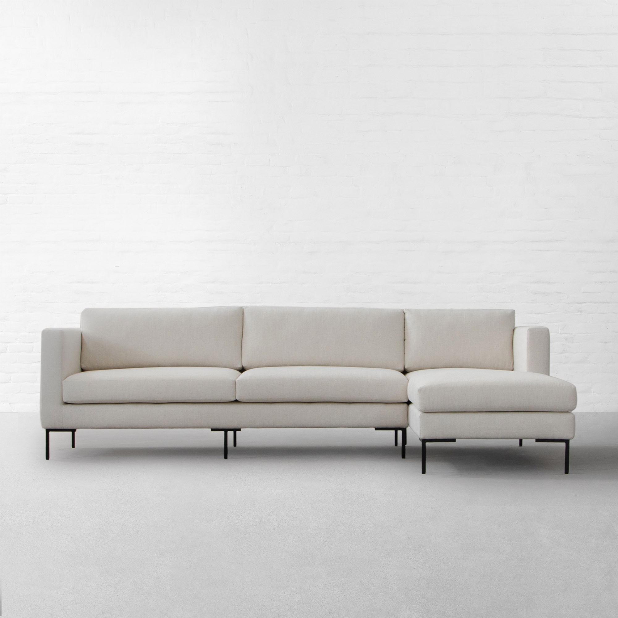 L.A. FABRIC LARGE SECTIONAL SOFA WITH CHAISE