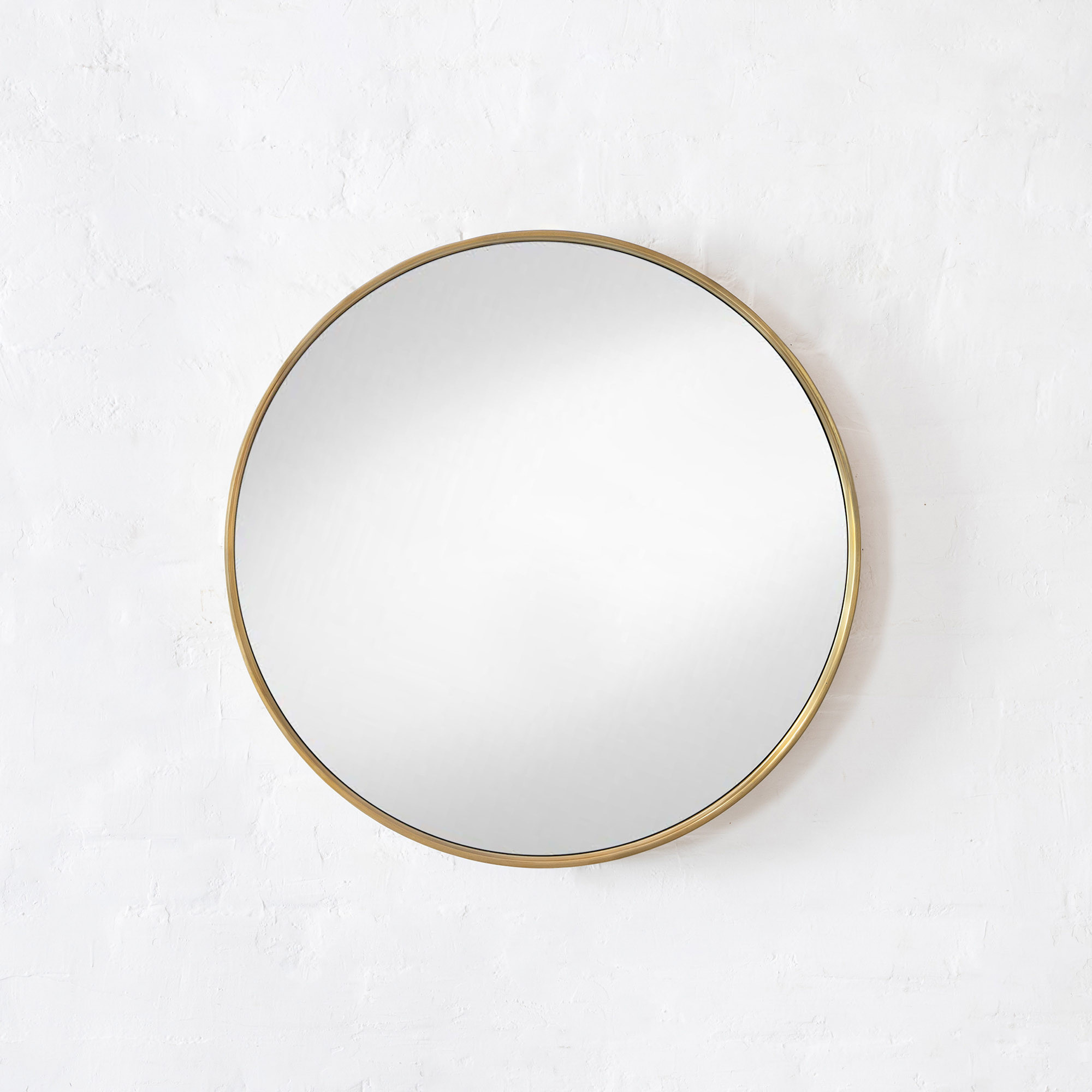 Round Mirror Frame Design Arden Round Mirror – Antique Brass Frame for Stylish Home Decor