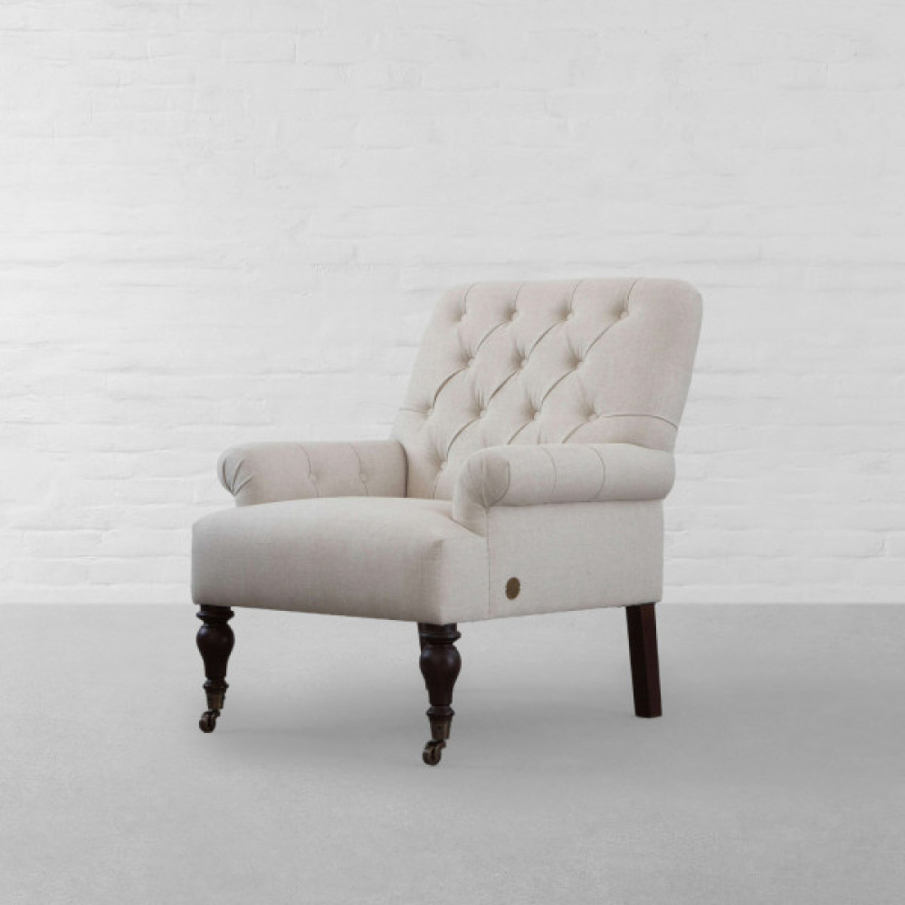 Gulmarg Tufted Fabric Armchair
