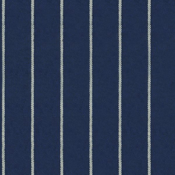Indigo &amp; White Stripes-Indigo (Fabric Swatch)