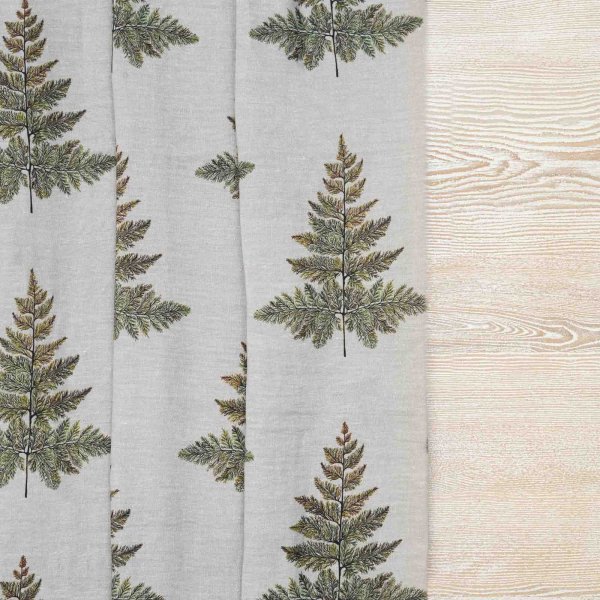 100% Linen Fern Hill First Blush Fabric (Horizontal Repeat)