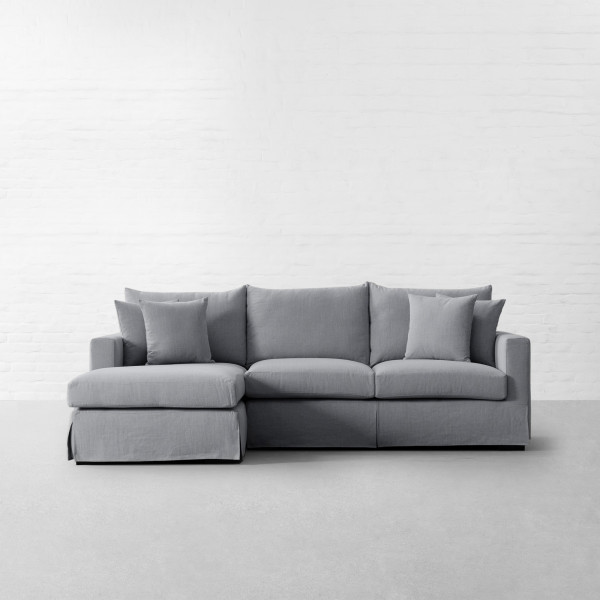 California Fabric Sectional Sofa With Chaise