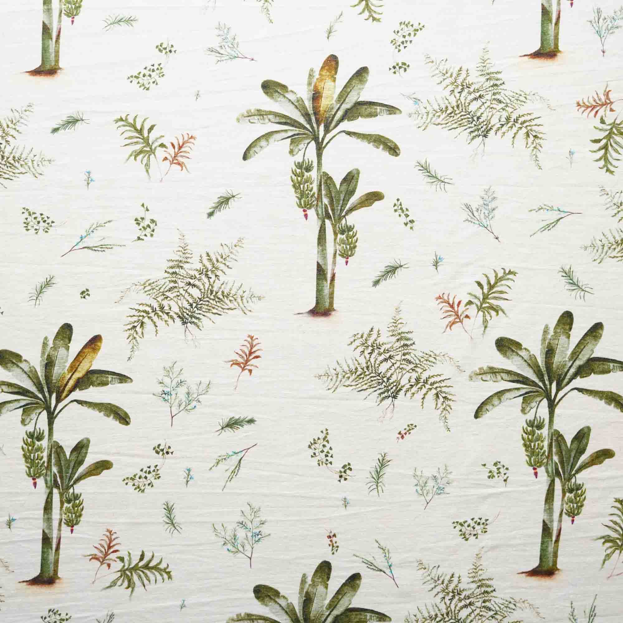 100% Linen Banana Tree Fabric (Horizontal Repeat)