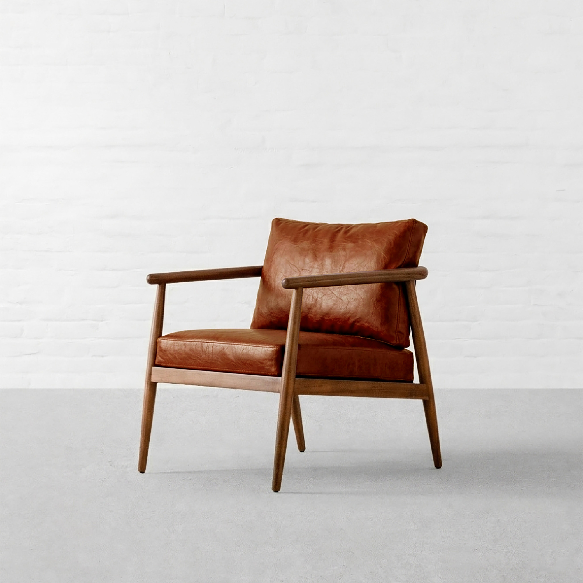 AARHUS LEATHER LOUNGE CHAIR