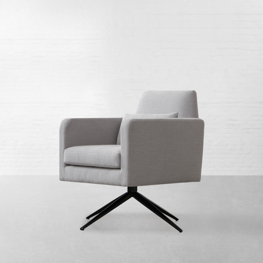 Frankfurt Fabric Revolving Armchair
