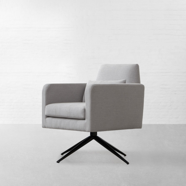 Frankfurt Fabric Revolving Armchair