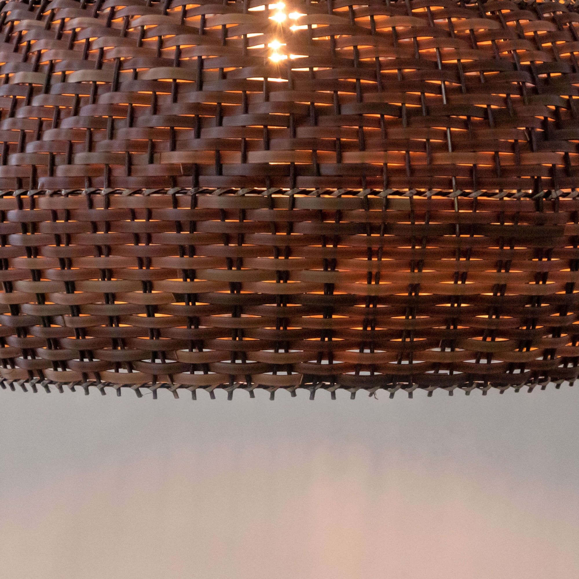 Borneo Handwoven Rattan Pendant Natural Brown Decorative Ceiling Light