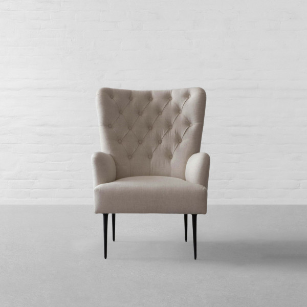 Melbourne Tufted Fabric Armchair