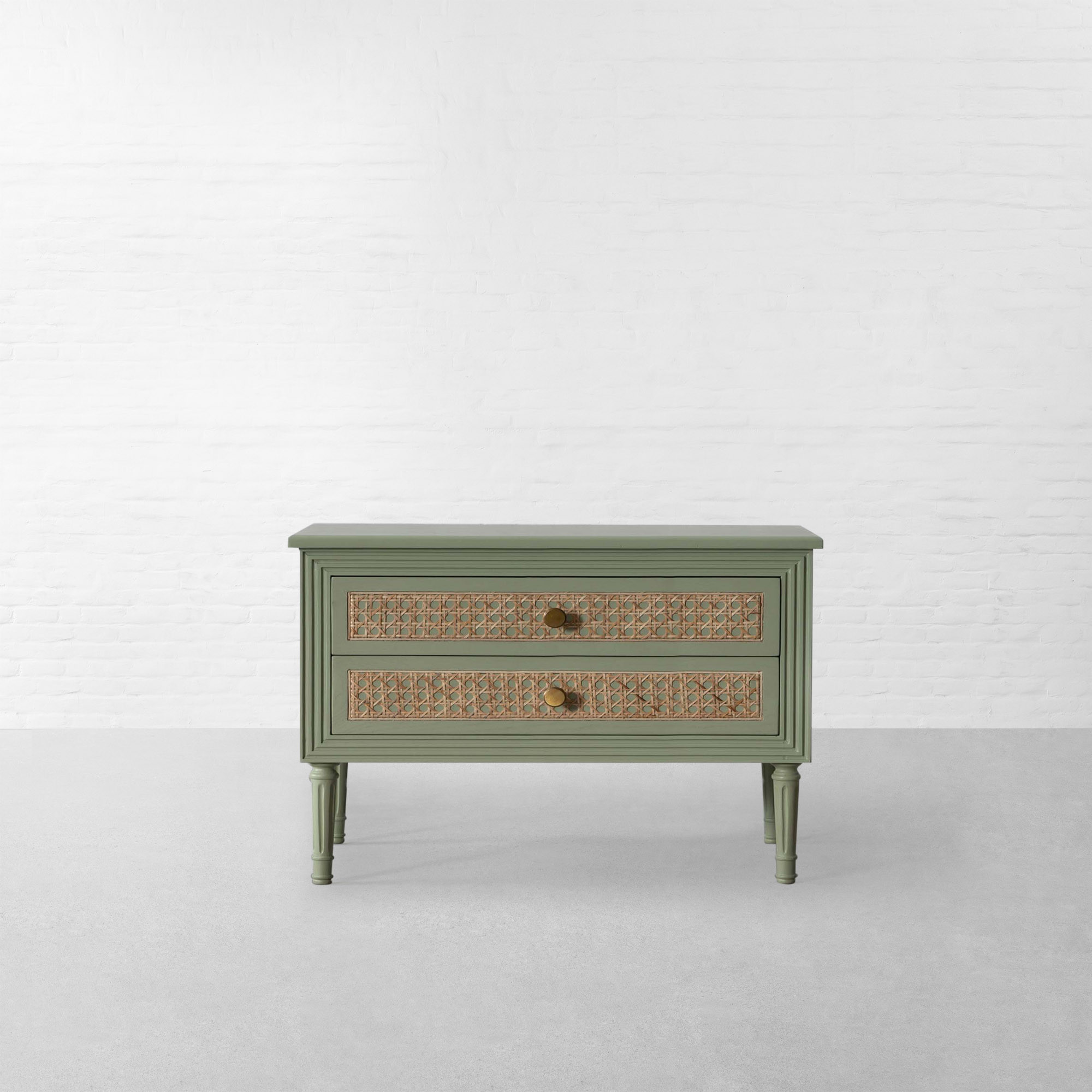 SUMMER GARDEN RATTAN BEDSIDE TABLE-LARGE
