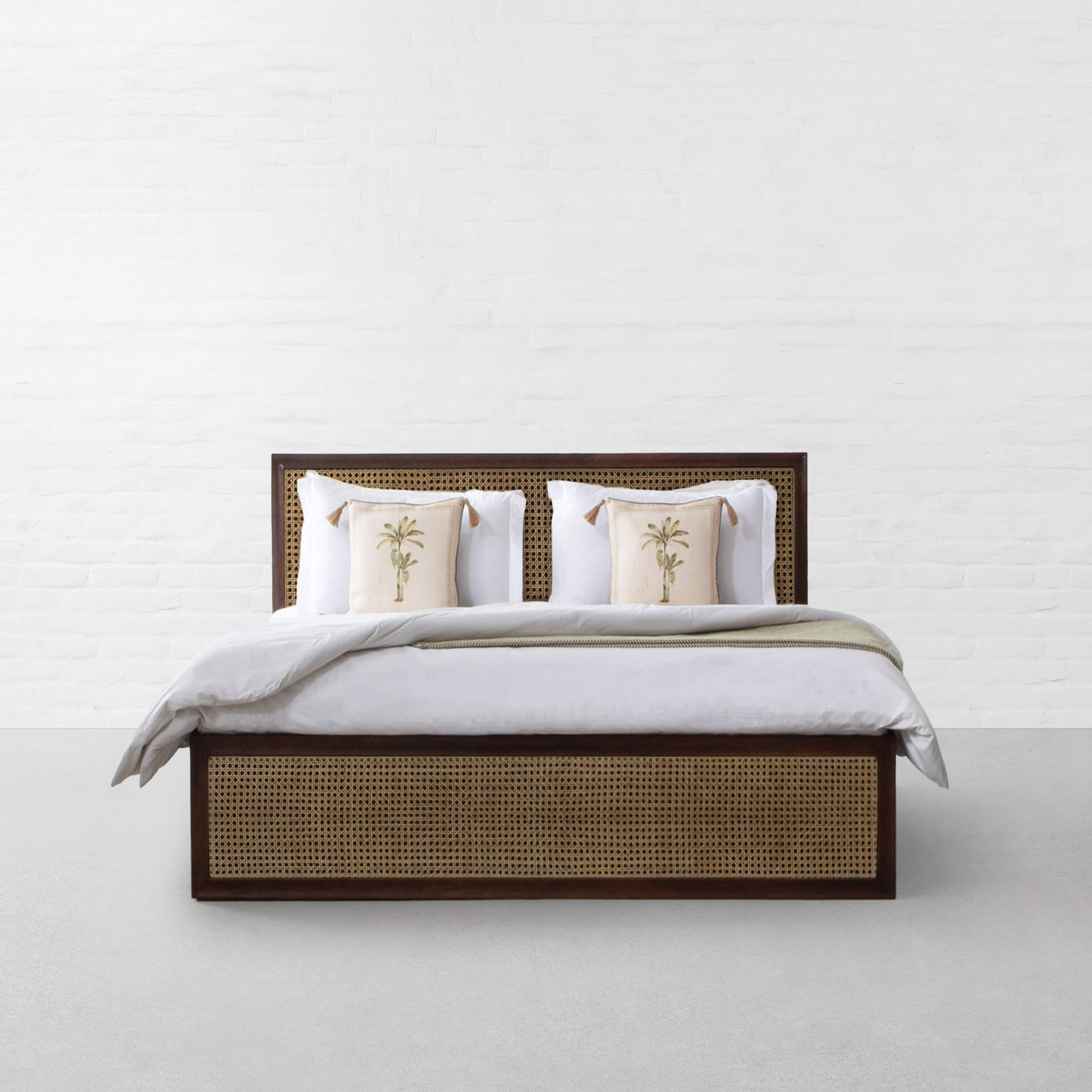 COCHIN RATTAN BED WITH DRAWER STORAGE-KING SIZE