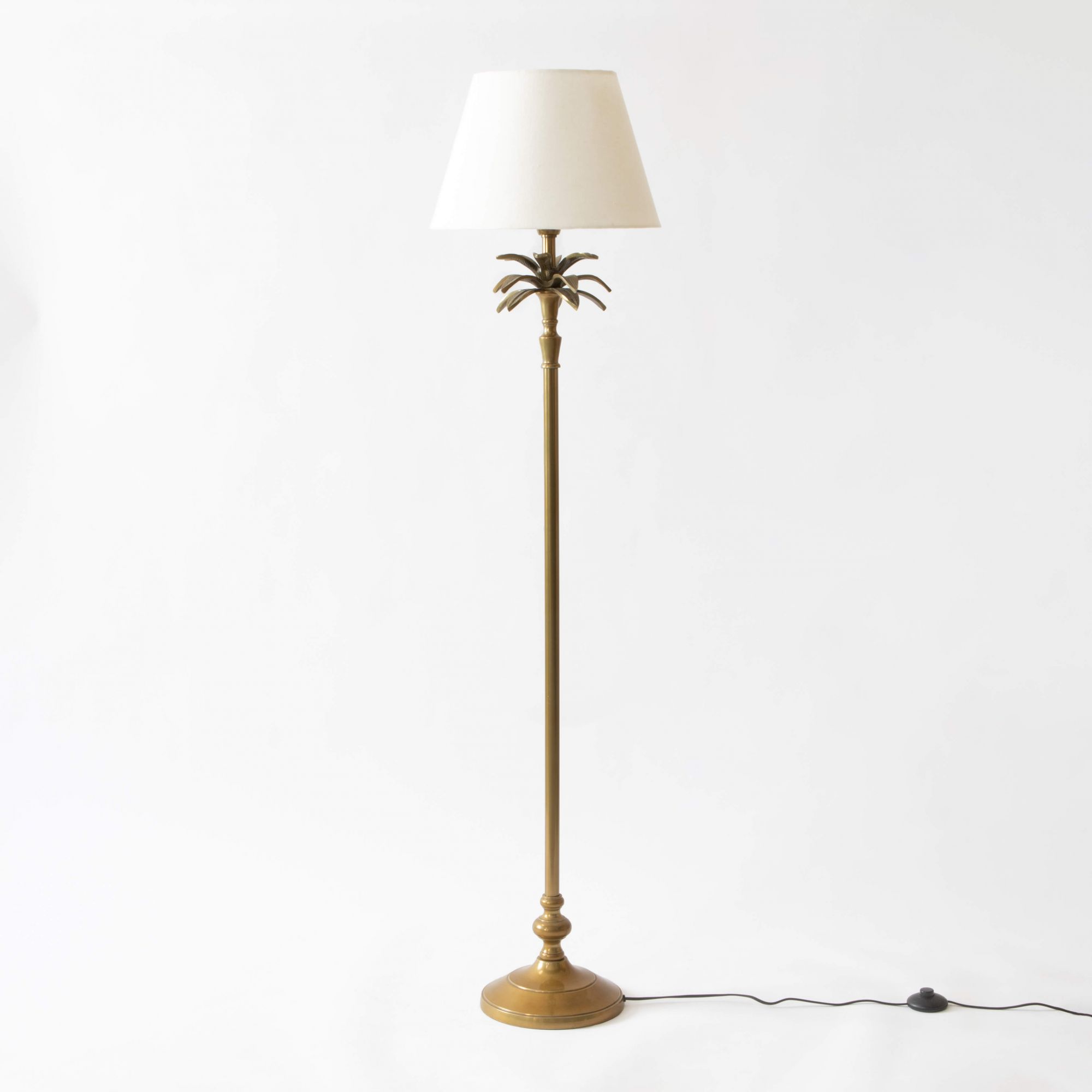 The Royal Palm Floor Lamp - Antique Brass
