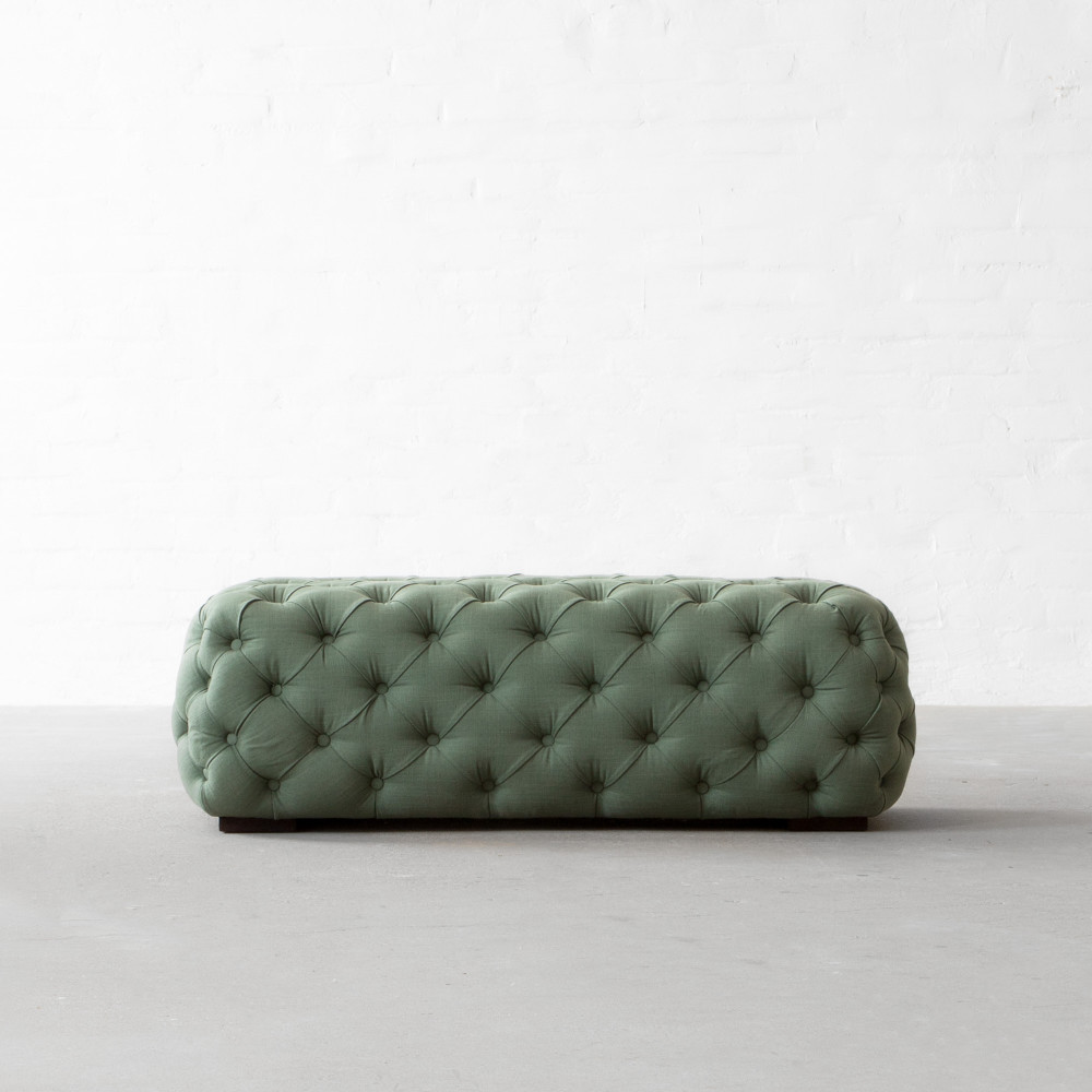 Birmingham Tufted Fabric Coffee table Cum Ottoman