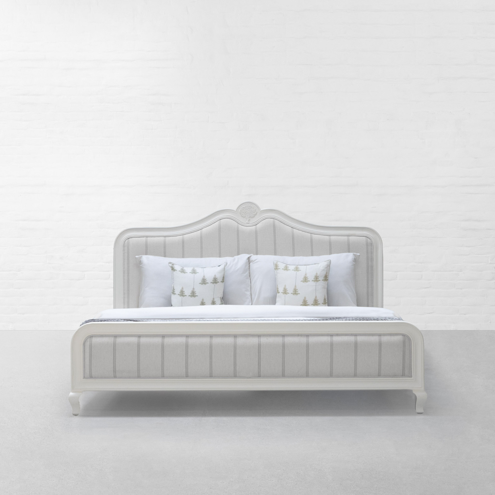 SUMMER GARDEN UPHOLSTERED BED WITHOUT STORAGE-QUEEN