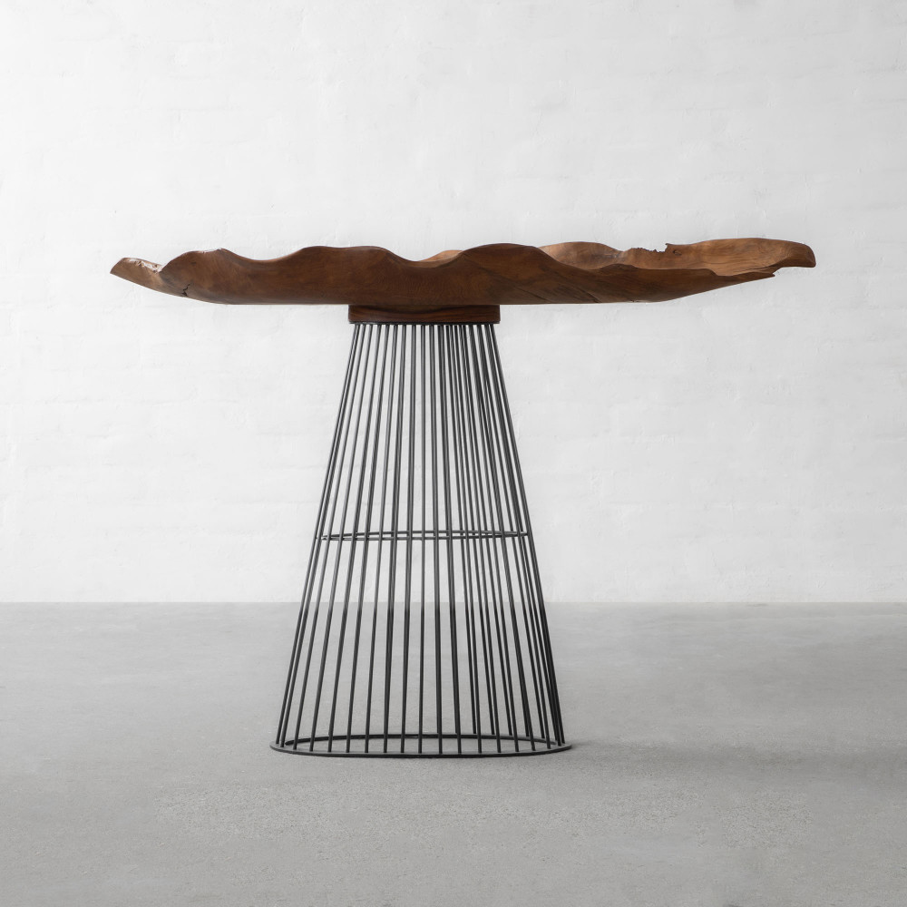 Leaflet Wooden Console Table