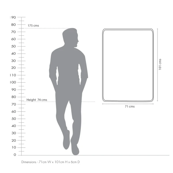 Arden Rectangle Mirror-Antique Brass