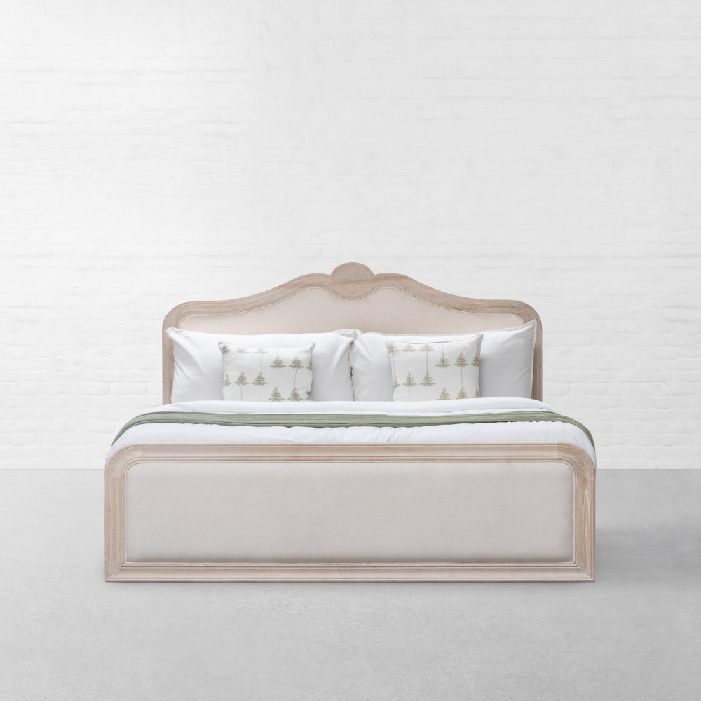 Summer Garden Upholstered Bed With Storage-King Size