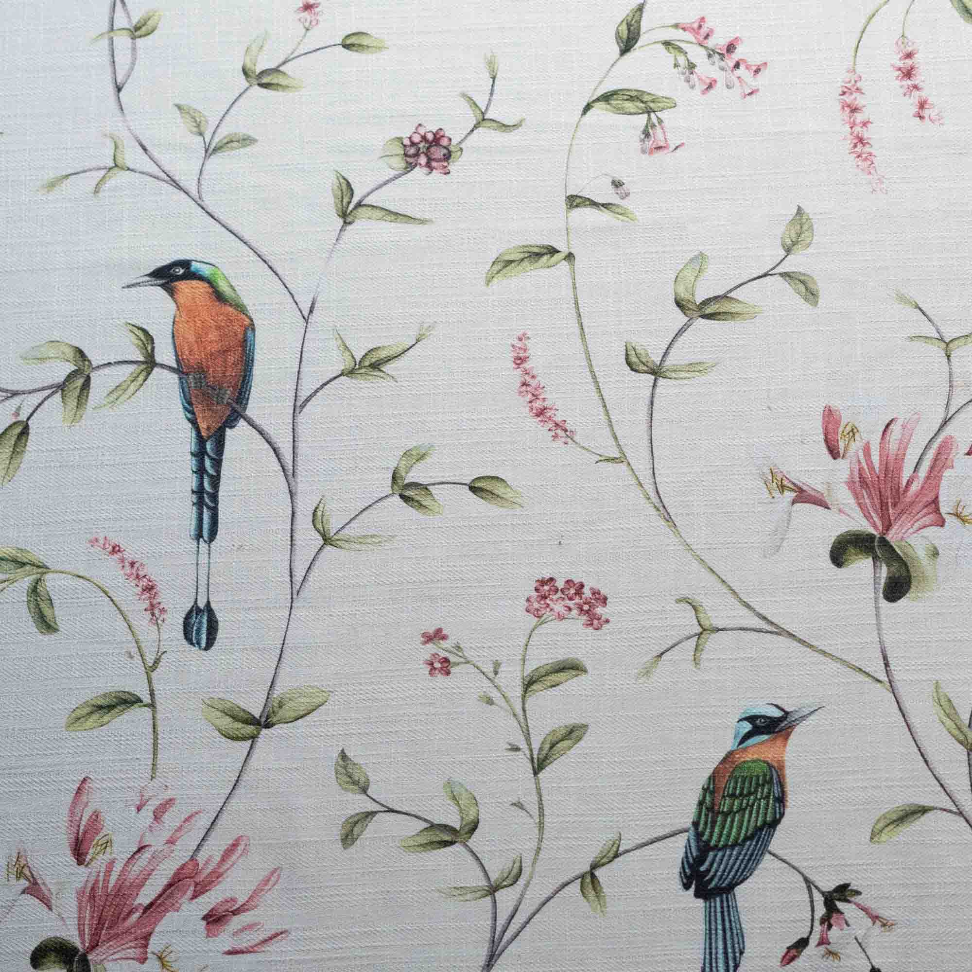 A Persian Garden Dawn Cotton Linen Blend Fabric (Horizontal Repeat)