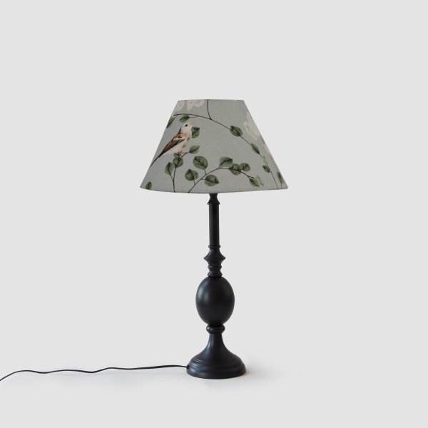 Cottage Bell Lampshade - Small - Chrysanthemums &amp; Sparrows Breeze