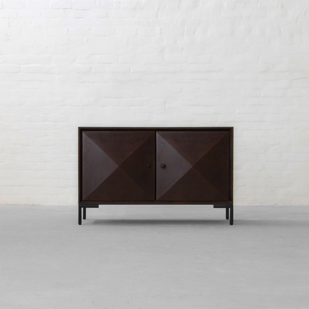 Louvre Wooden Storage Cabinet