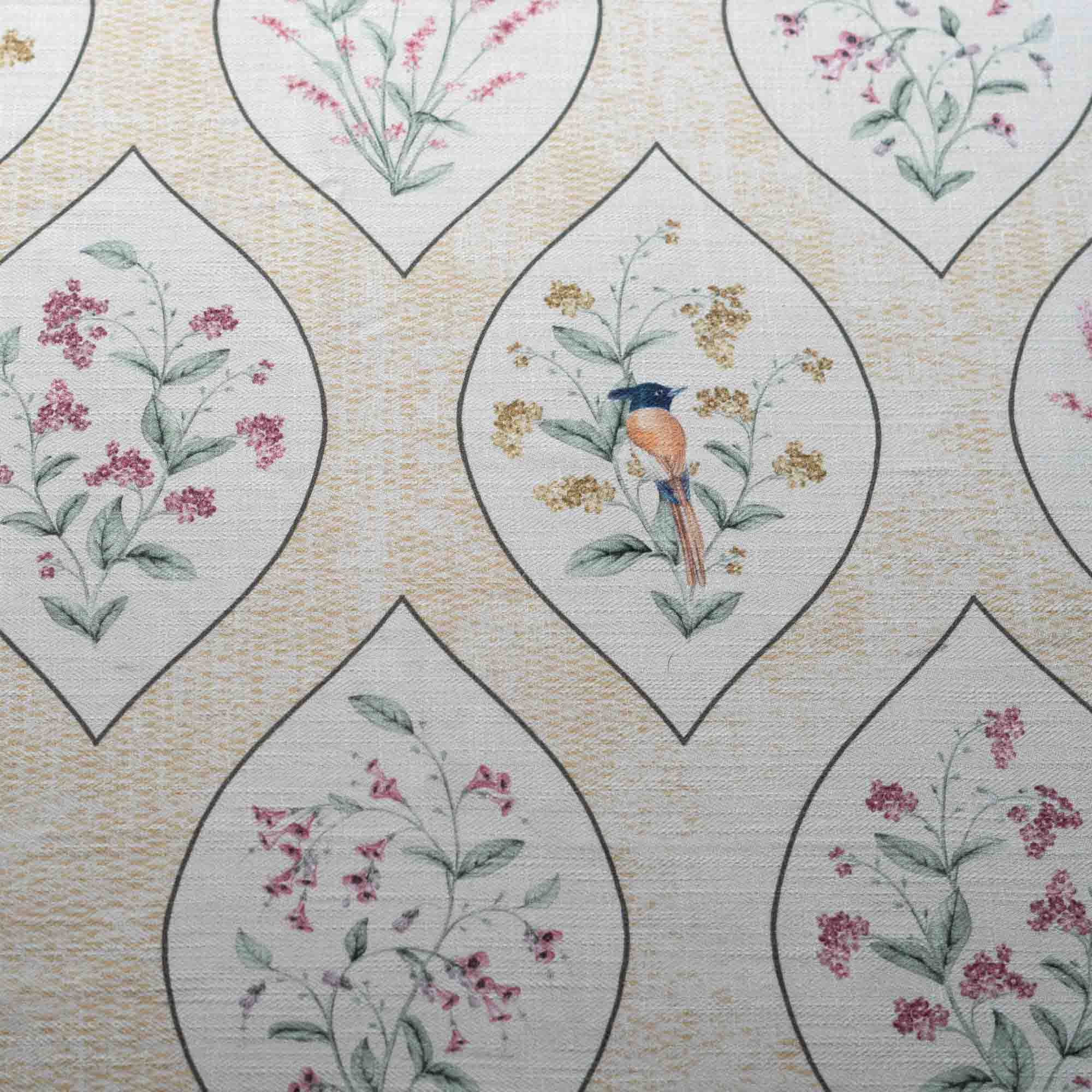 A Persian Corridor Spring Cotton Linen Blend Fabric (Horizontal Repeat)