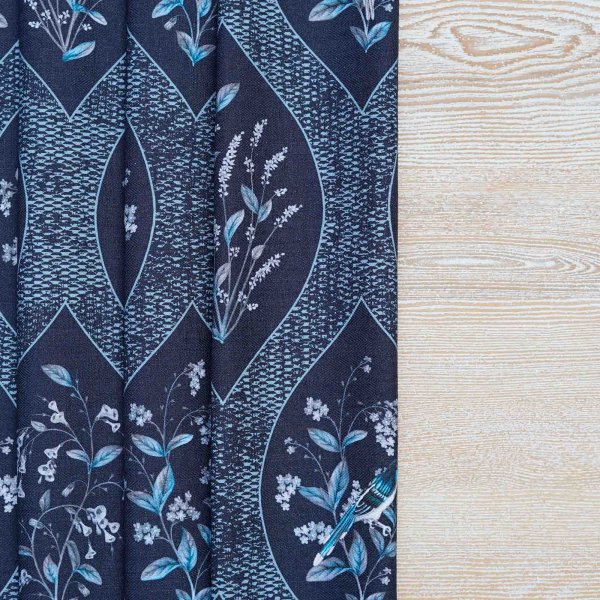 A Persian Corridor Winter Cotton Linen Blend Fabric (Horizontal Repeat)