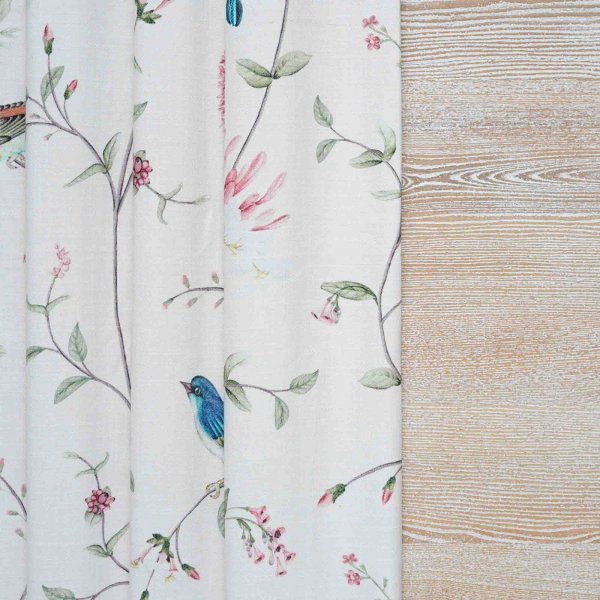 A Persian Garden Dawn Cotton Linen Blend Fabric (Horizontal Repeat)