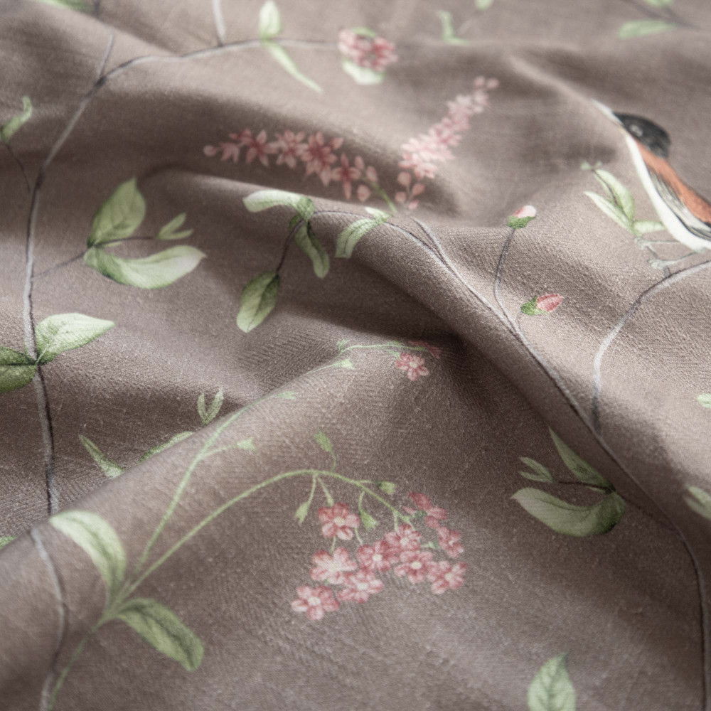 A Persian Garden Dusk Cotton Linen Blend Fabric (Horizontal Repeat)