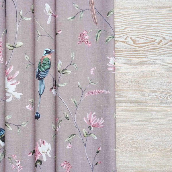 A Persian Garden Dusk Cotton Linen Blend Fabric (Horizontal Repeat)