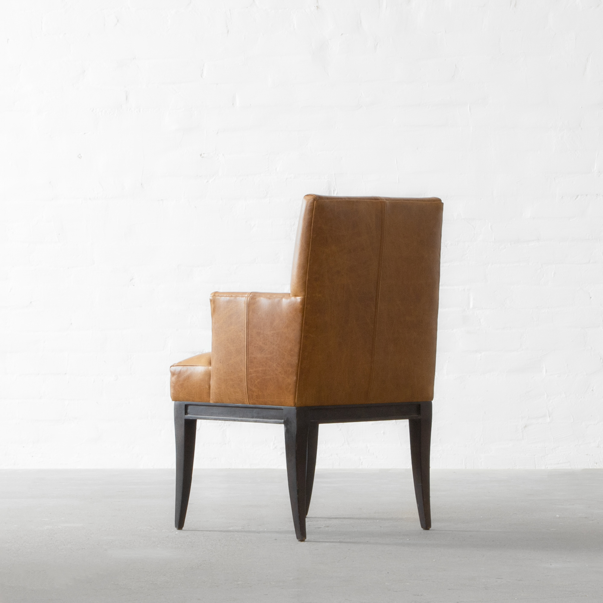 Alpine Leather Dining Chair with Arms