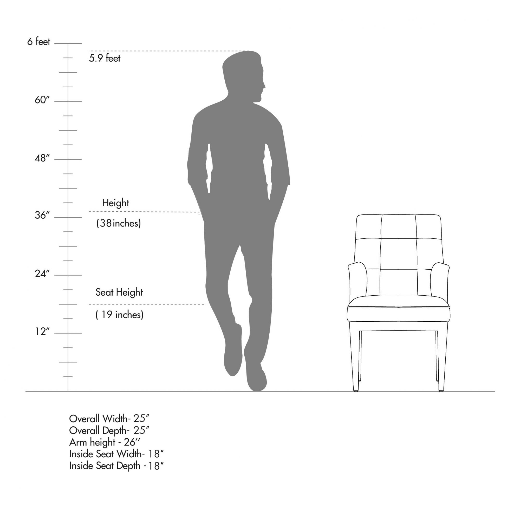 Alpine Leather Dining Chair with Arms