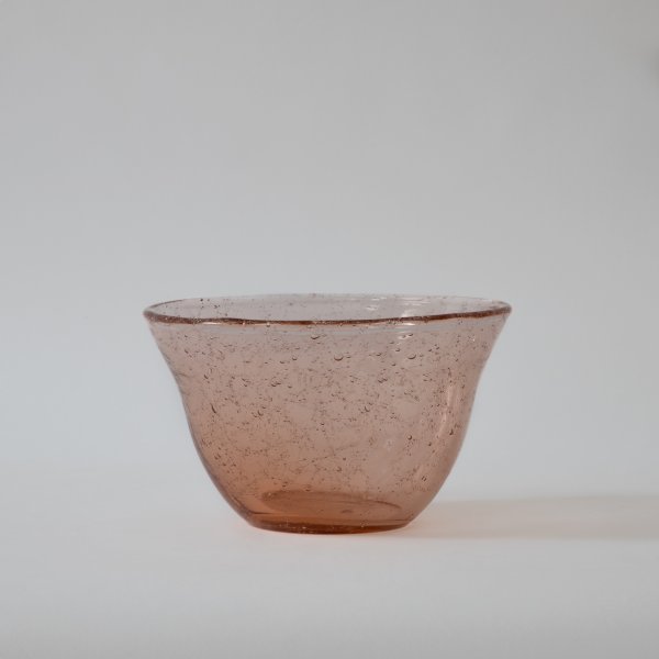 Dew Glass Bowl Rose Gold