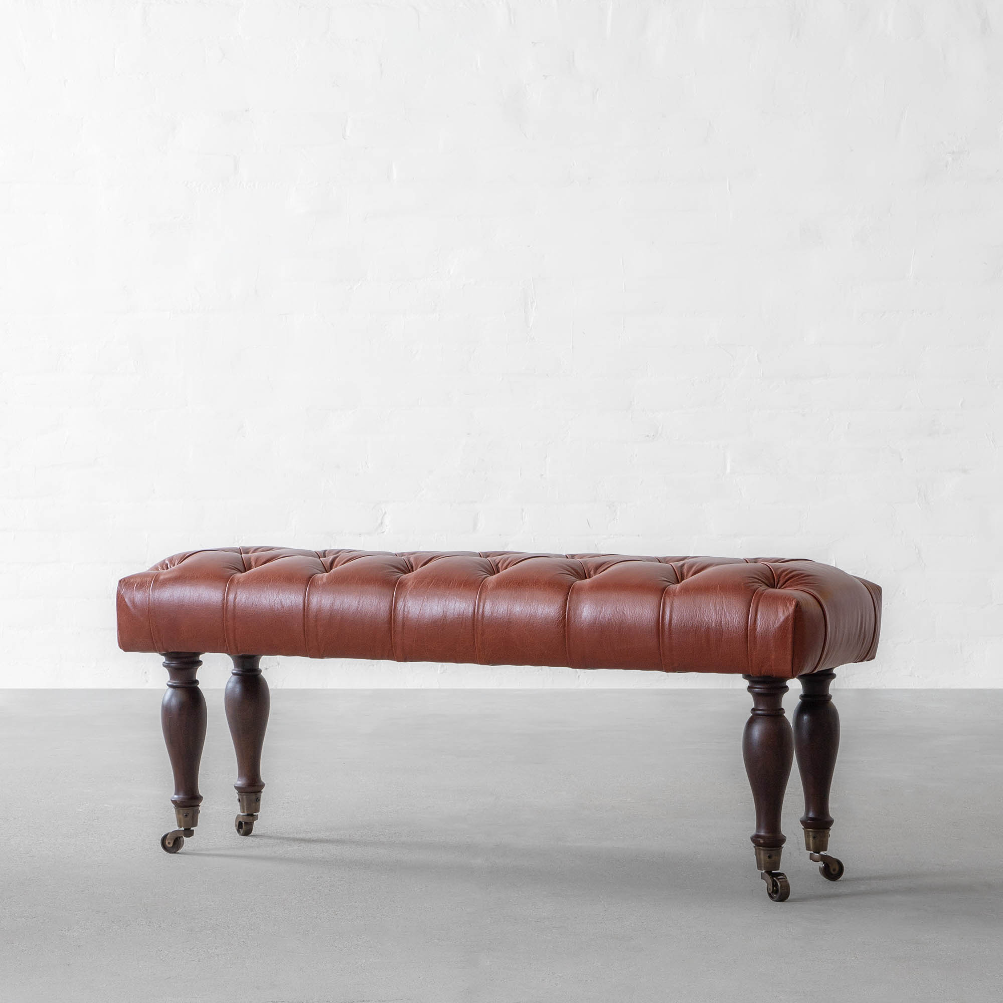 Amie Upholstered Leather Bench