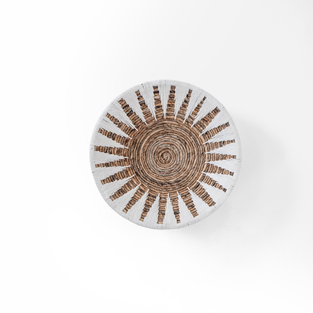 Angkor Natural White Seagrass Wall Art