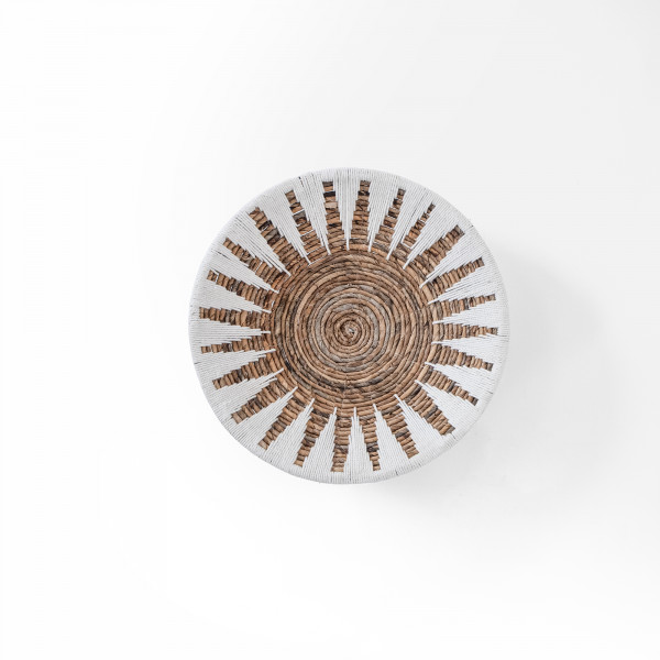 Angkor Natural White Seagrass Wall Art