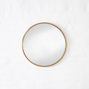 Perth Round Mirror – Brass