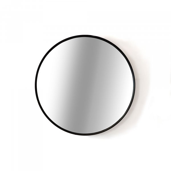 Arden Round Mirror - Ebony