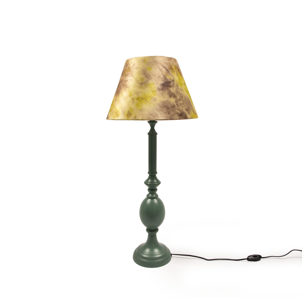 Cottage Pond Tie And Dye Mashru Lampshade