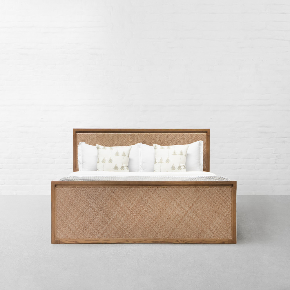 Assagao Rattan Bed with Drawer Storage
